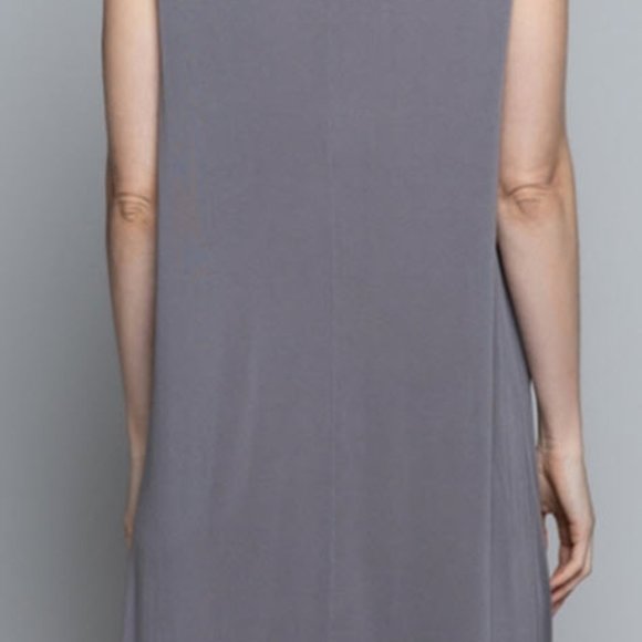 Smokey Grey Rose Petal Dress - Picture 10 of 11